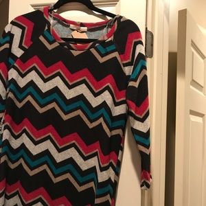 Cherish multi color long sleeve tunic